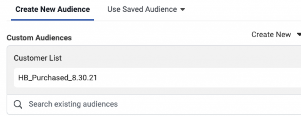 facebook retargeting custom audience